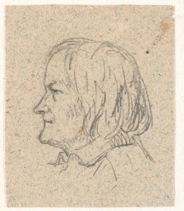 Profilportrett av Thorvaldsen av P.C. Skovgaard