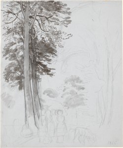 Studie til "Bøgeskov i mai". av P.C. Skovgaard