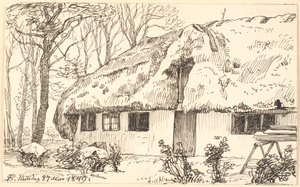 Overbygget våningshus på Læsø av P.C. Skovgaard