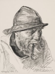 Leder for en Skagen-fisker av Peder Severin Krøyer