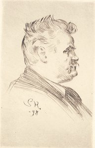 Portrett av Carl Locher, profil av Peder Severin Krøyer