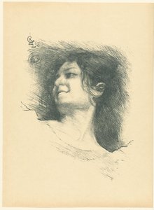 Leder for Laughing Woman Etude de femme L'Epreuve (serietittel) av P. Lapierre