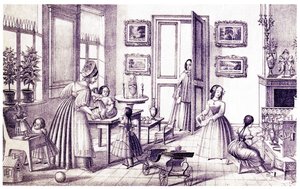 Barnerom, tidlig 1800-tall. av P. Vdovichev