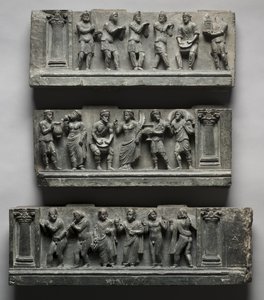 Babylonsk nødhjelp, Pakistan, Gandhara, Buner-området, Tidlig puteperiode (Ed 1-3to) (Schist) av Pakistani School