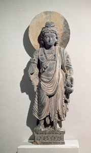 Stående Bodhisattva Maitreya, 3. århundre (skifer)