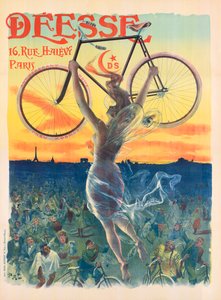 Fransk jugendplakat for Deesse-sykler, ca. 1898 (litografi)