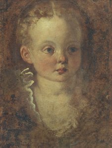 Byste av en jente (verso), ca. 1588-90 (olje på lerret) av Palma Il Giovane