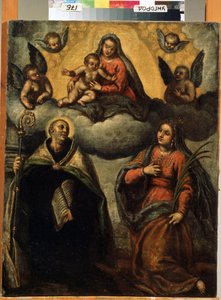 Die Jungfrau und das Kind mit Heiligen von Palma Il  Giovane