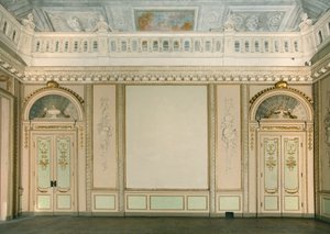 Utsikt over veggtepperommet, Villa Reale, Monza, Lombardia, Italia av Pandolfo Reschi