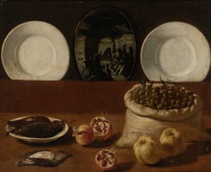""Nature morte aux assiettes, sac d