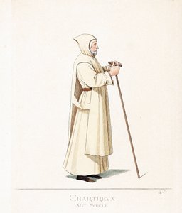 Geistlig kostyme: en karteusisk munk, orden av Saint Bruno