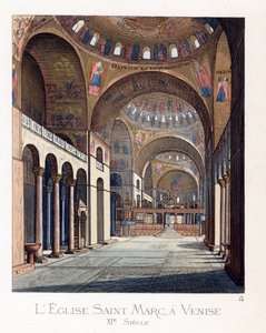 Interiøret i San Marco-basilikaen i Venezia (Italia)
