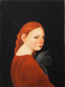 Laura, 2019 (olje på trepanel) av Paolo Perfranceschi