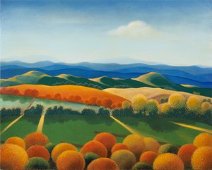 Paysage nr. 1, 2015 (olje på treplate)
