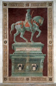 Begravelsesmonument til Sir John Hawkwood - Fresco av Paolo Uccello