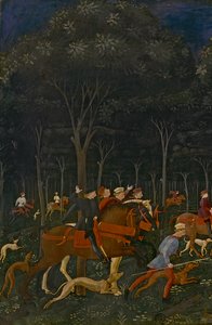 Jakten i skogen, ca. 1465-70