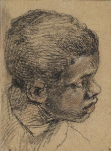 Hodet til en svart gutt, 1500-tallet. av Paolo Veronese