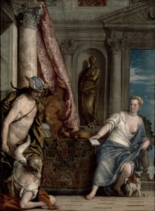 Hermes, Herse og Aglauros, ca. 1576-84 av Paolo Veronese