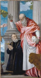 Sankt Hieronymus og en giver av Paolo Veronese