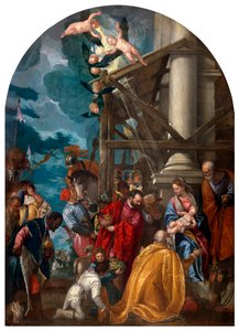 Tilbedelsen av magiene. av Paolo Veronese