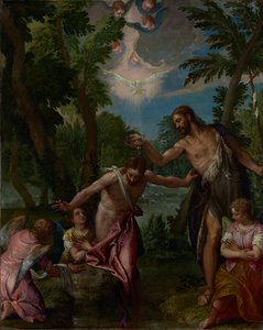 Kristi dåp av Paolo Veronese and workshop