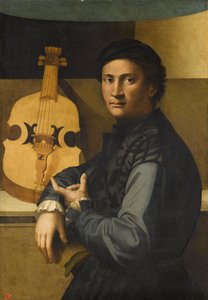 Portrett av en bratsjspiller av Paolo Zacchia the Elder