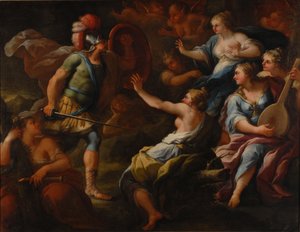 Achilles oppdaget av Ulysses blant døtrene til Lycomedes på Skyros