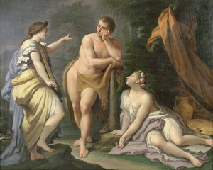 The Choice of Hercules (olje på lerret)