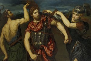 Perseus bevæpnet av Mercury og Minerva av Paris Bordone