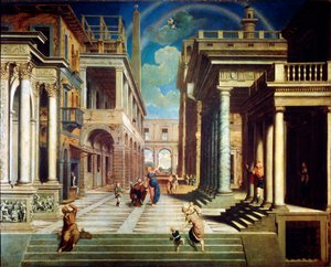 Åpenbaringen av sibylla til Caesar Augustus, 1535.