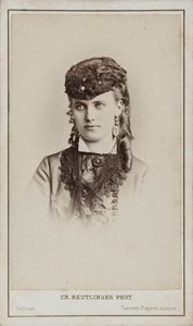 Portrett av Christine Nilsson 1843-1921.