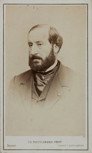 Portrett av Emile Augier 1820-1889.
