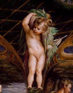 Putto, fra Myth of Diana and Actaeon av Parmigianino