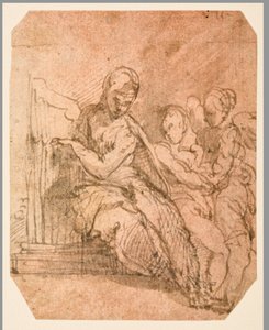 Saint Cecilia (til høyre) av Parmigianino