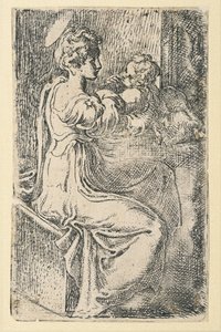 Jomfru og barn av Parmigianino