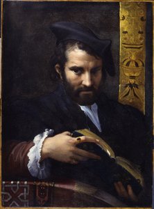 Portrett av en mann med en bok, ca 1524.