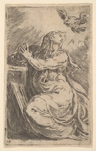 Bebudelsen, tidlig på 1500-tallet. av Parmigianino