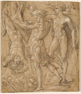 Flagingen av Marsyas av Parmigianino
