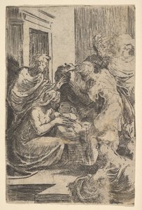 Fødselen, tidlig på 1500-tallet. av Parmigianino