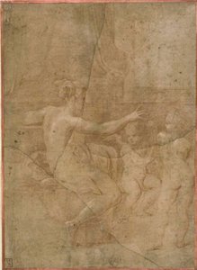 Venus med Amor og Putto av Parmigianino