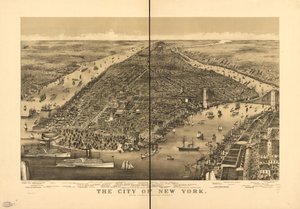 Byen New York av Parsons and Atwater; Currier and Ives