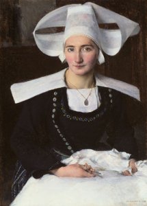 Kvinne fra Bretagne av Pascal Adolphe Jean Dagnan Bouveret
