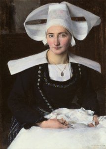 Kvinne fra Bretagne av Pascal Adolphe Jean Dagnan Bouveret