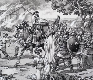 Barbarisk angrep på de romersk-britiske