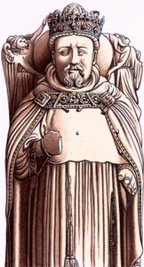 En dukke av Henrik IV av England på graven hans i Canterbury