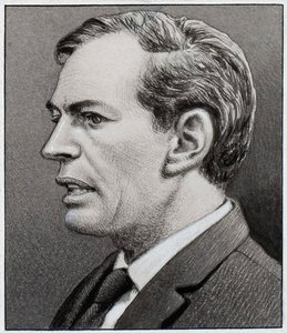 Professor Christiaan Barnard (gouache på papir)
