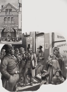 Frelsesarmeen (gouache på papir)