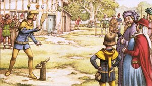 Trap-ball, slik Chaucers pilegrimer kunne ha sett