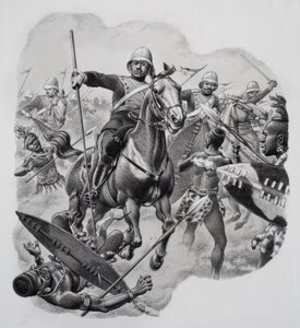 Zuluer (gouache på papir)