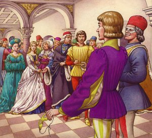 Romeo og Julie (gouache på papir)